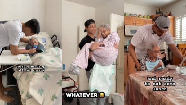 Influencer cuida a su abuela de 96 años: "No quiero verla en un asilo"
