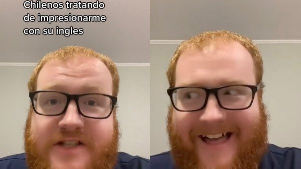 Británico se viraliza tras imitar a chilenos que buscan "impresionarlo" con su inglés

