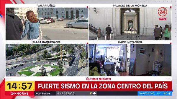 Así fue la reacción del Presidente Boric tras el fuerte sismo 5.6
