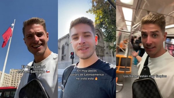 "Parece que es un paraíso": influencer ruso quedó maravillado con Santiago
