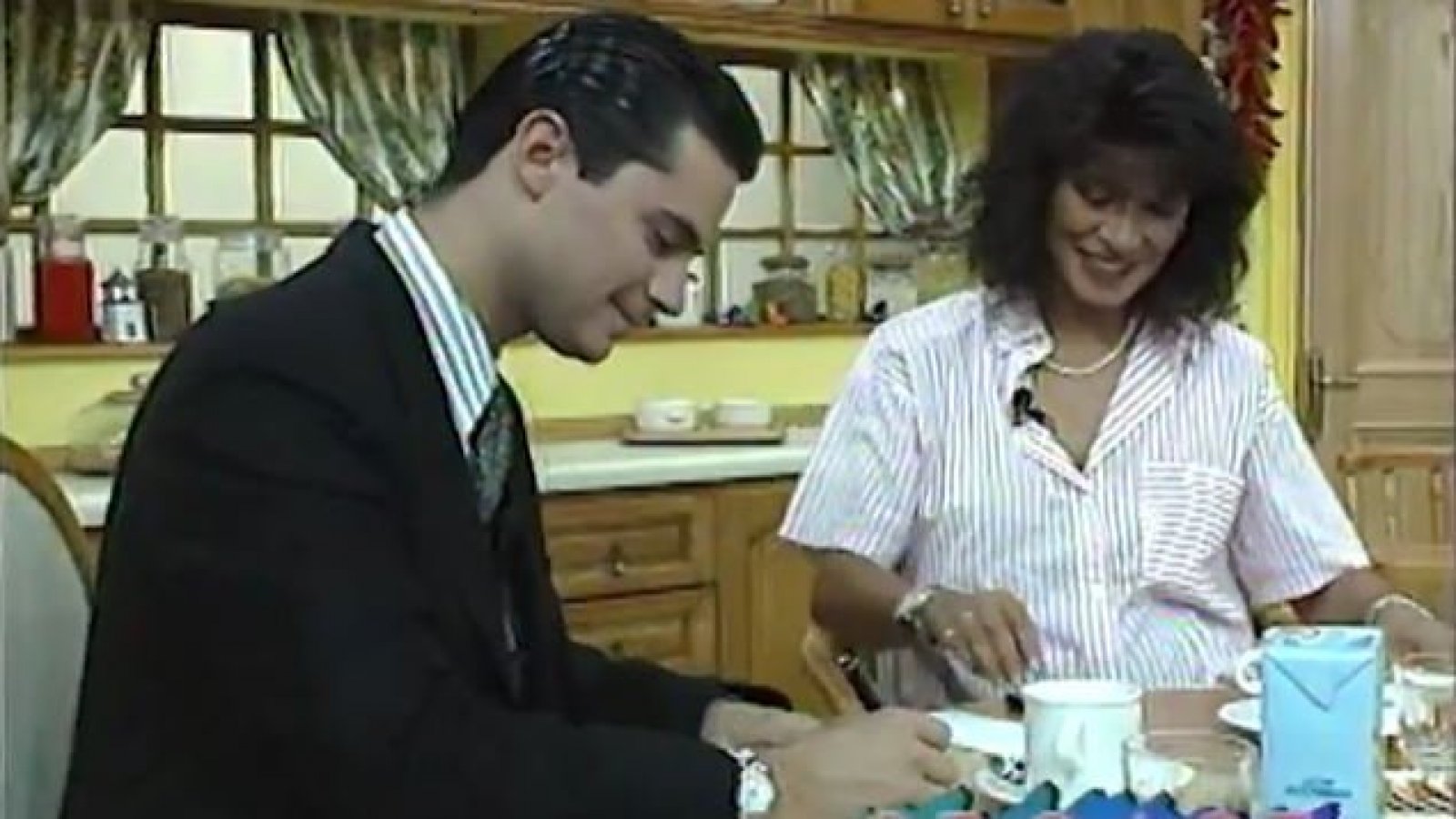 Felipe Camiroaga y Tati Penna en Buenos días a todos
