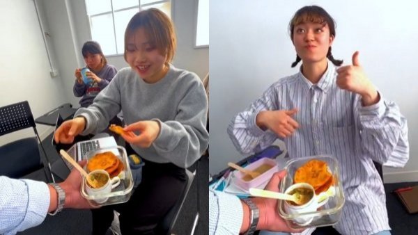 "Demasiado buenas": japonesas se enamoraron de sopaipillas con pebre
