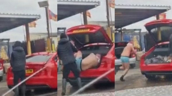 Furor en TikTok: lavador de autos encontró 'persona secuestrada' en maletero
