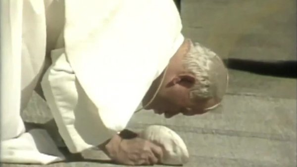 La llegada del Papa Juan Pablo II a Chile
