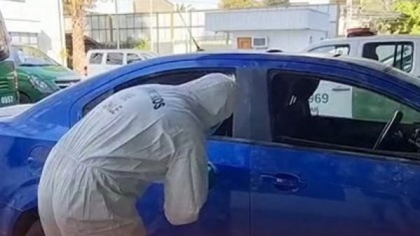 Imágenes exclusivas del BDAT: Así fueron los peritajes al vehículo de los sospechos del crimen del suboficial mayor Palma
