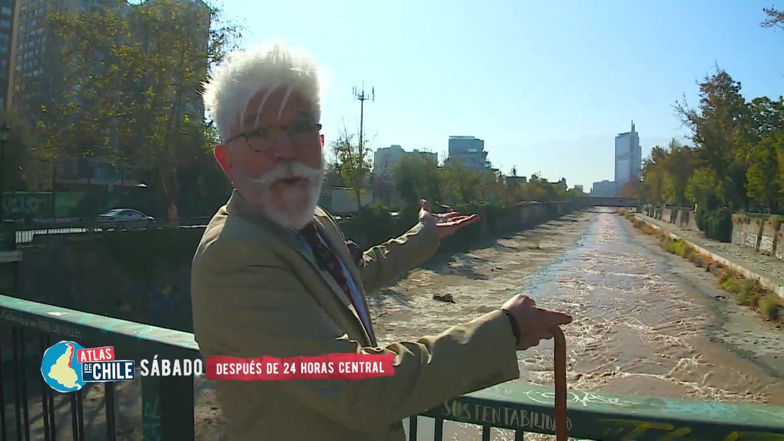 Este sábado en "Atlas de Chile": Sánchez y Comparini recorren Santiago
