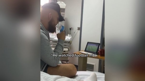 Polémica en TikTok: hombre ve de fútbol durante parto de su esposa
