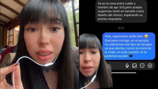 "Tú no eres una cosa": tatuadora se negó a hacer tatuaje machista
