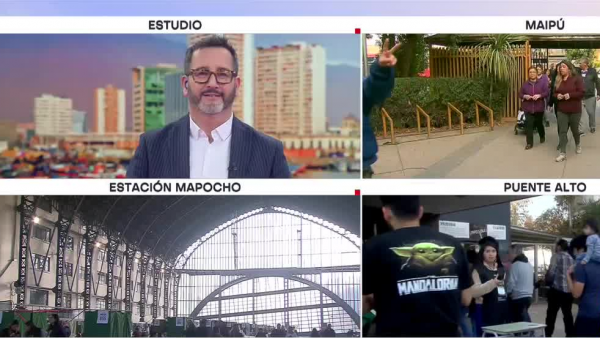 Eduardomanía: votantes de Maipú hacían fila para sacarse foto con él
