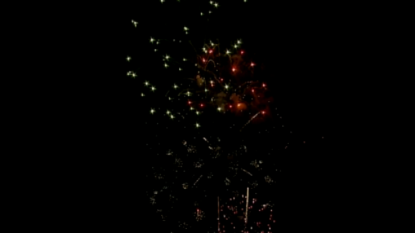 Juego de luces en la inauguración del Estadio Nacional
