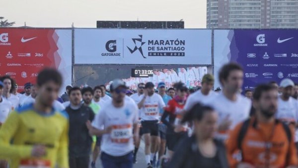 Maratón de Santiago: El especial mensaje que veían los corredores antes de comenzar
