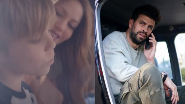 Revelan la reacción de Piqué tras ver a sus hijos en video de Shakira
