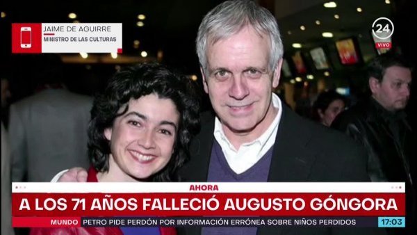 Ministro de Aguirre por fallecimiento de Augusto Góngora: “Es una gran pérdida”
