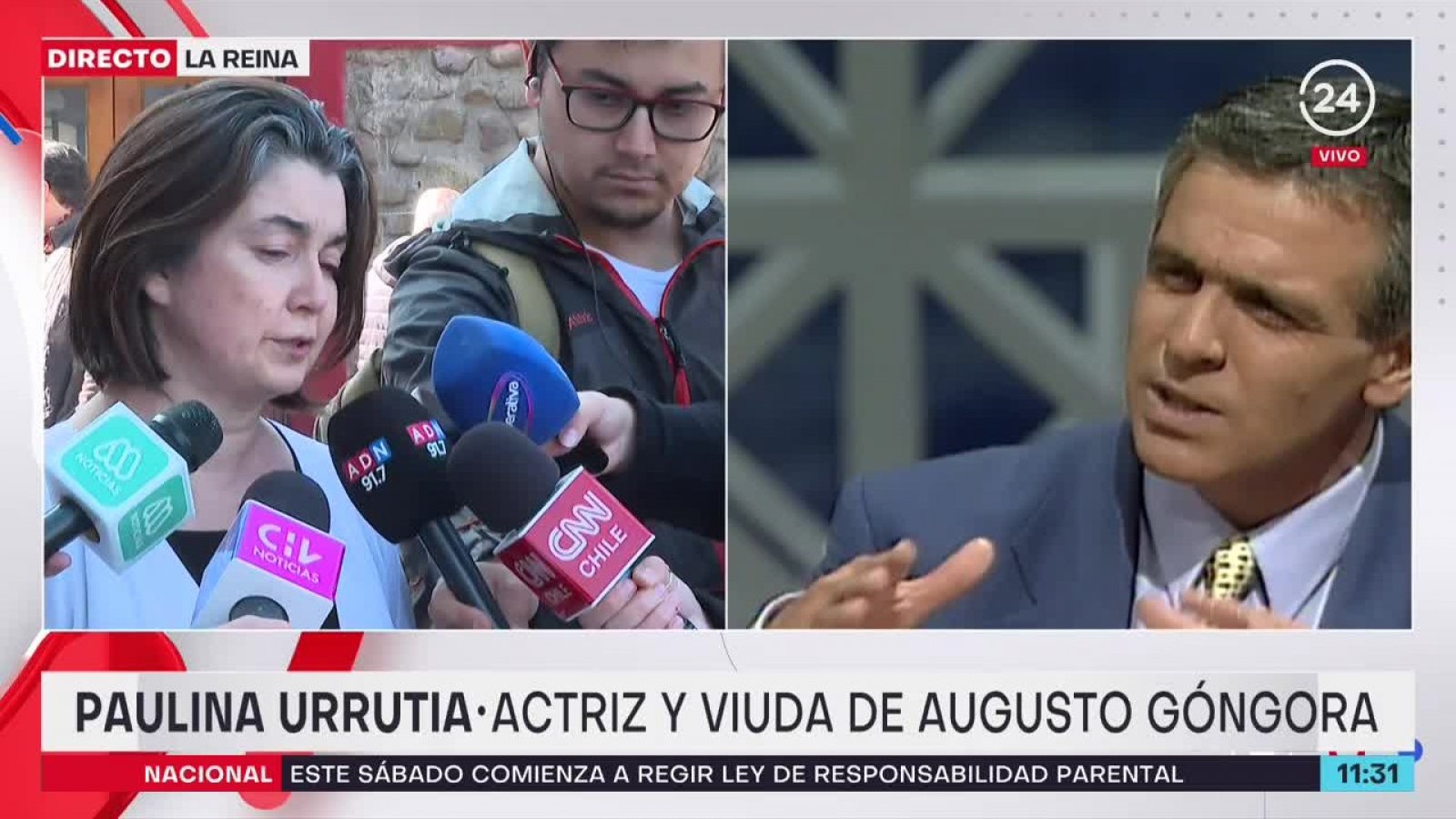 "Estaba en una etapa muy avanzada del Alzheimer" Paulina Urrutia, viuda de Augusto Góngora
