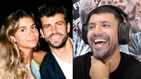 El comentario del "Kun" Agüero que desató risas en foto de Piqué con Clara Chía
