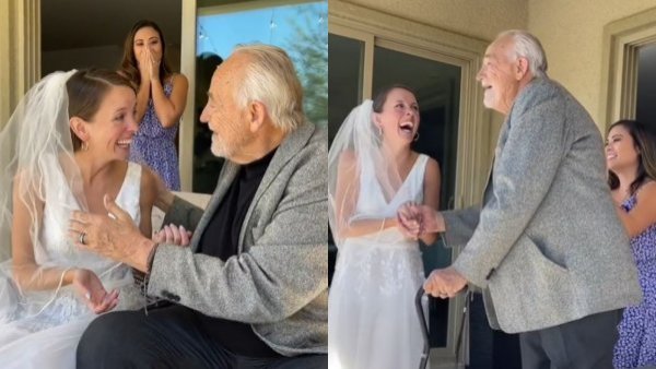 Padre con Alzheimer reconoció a hija durante su matrimonio
