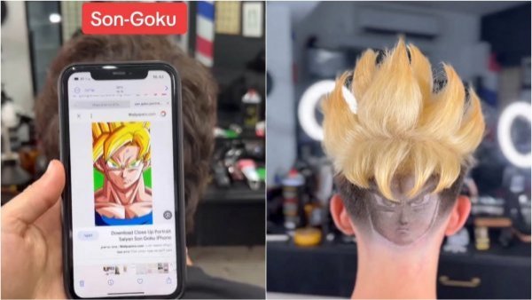 El más saiyajin: joven se hace impresionante peinado al estilo Gokú
