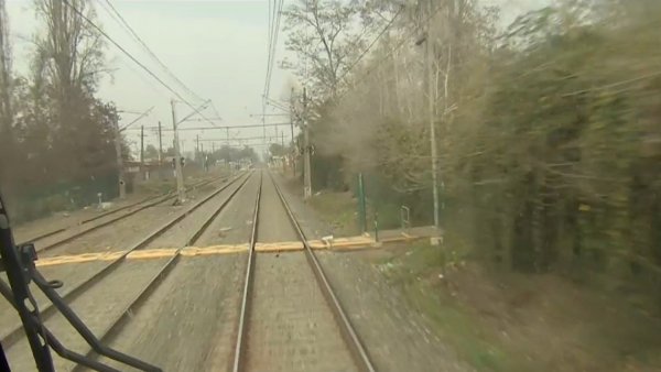 Conocimos la cabina de conducción del tren
