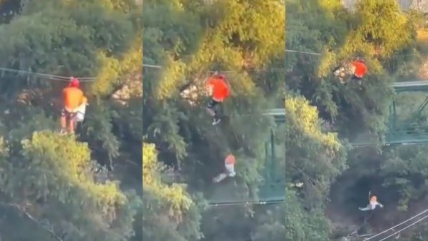 Impactante: niño de 6 años cae 12 metros tras ruptura de tirolesa en México

