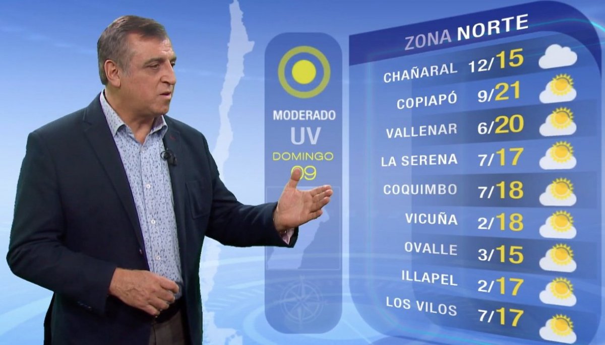 Pronóstico del tiempo Domingo 9 de julio 2023 TV Tiempo TVN