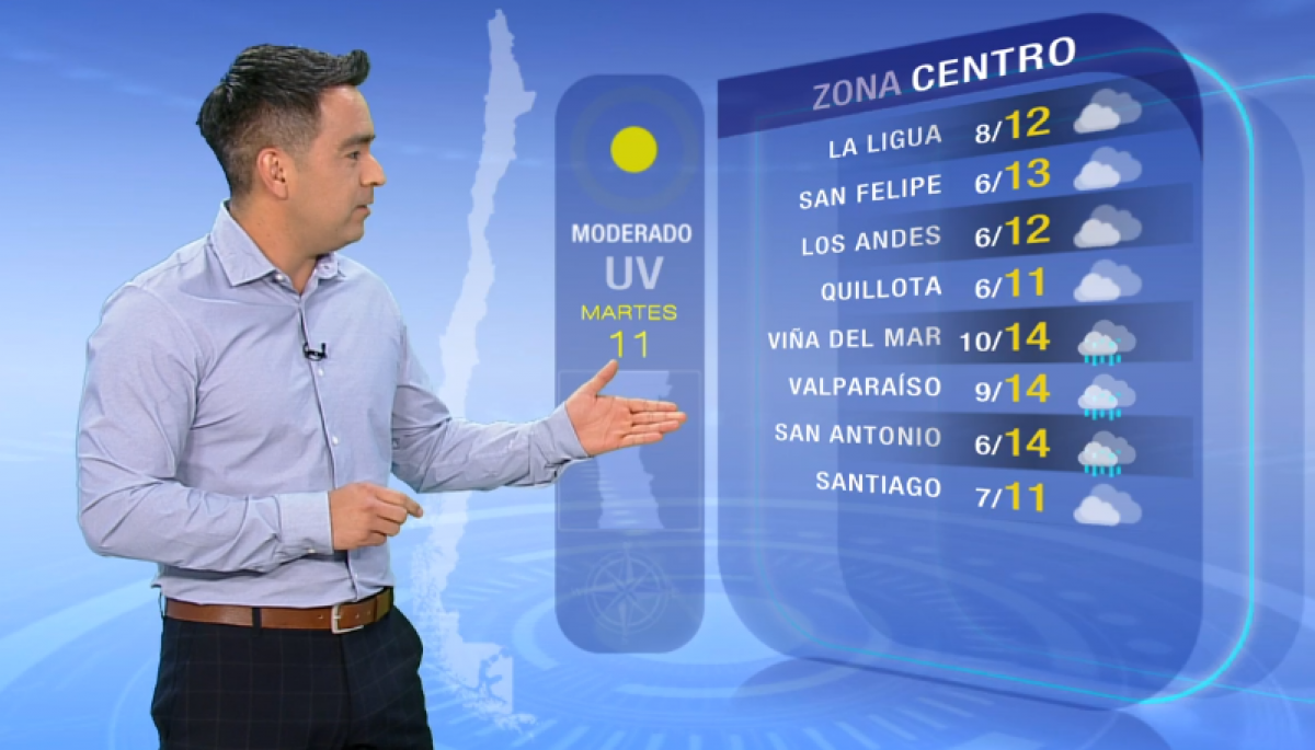 Pronóstico del tiempo Martes 11 de julio 2023 TV Tiempo TVN