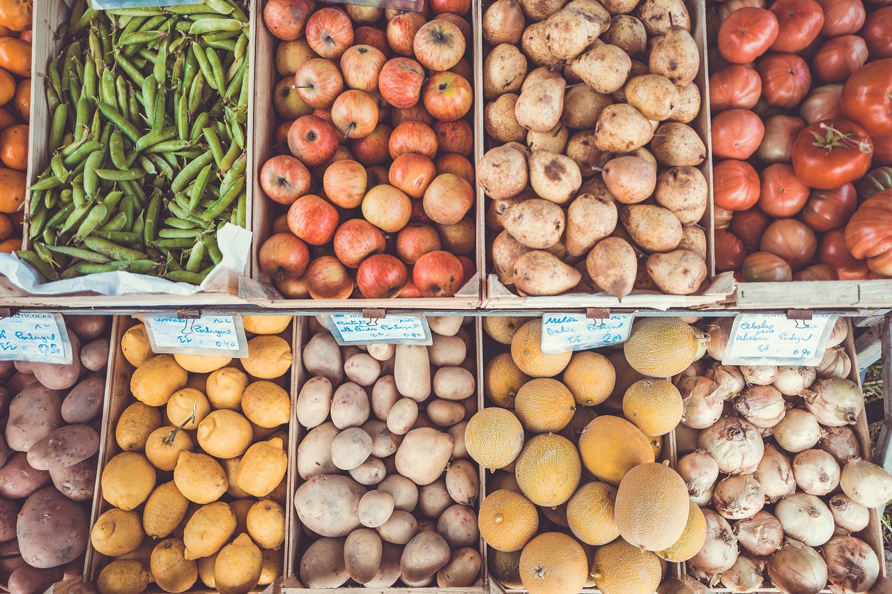 Frutas y verduras.