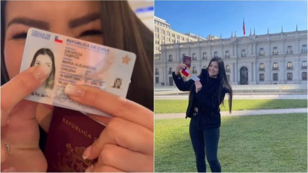 Venezolana alucina tras recibir nacionalidad chilena: "El país me da una nueva oportunidad"
