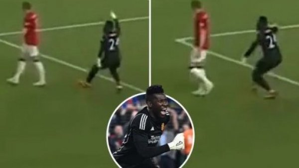 Se hizo viral: Maguire cometió un error y así reaccionó el arquero del Manchester United
