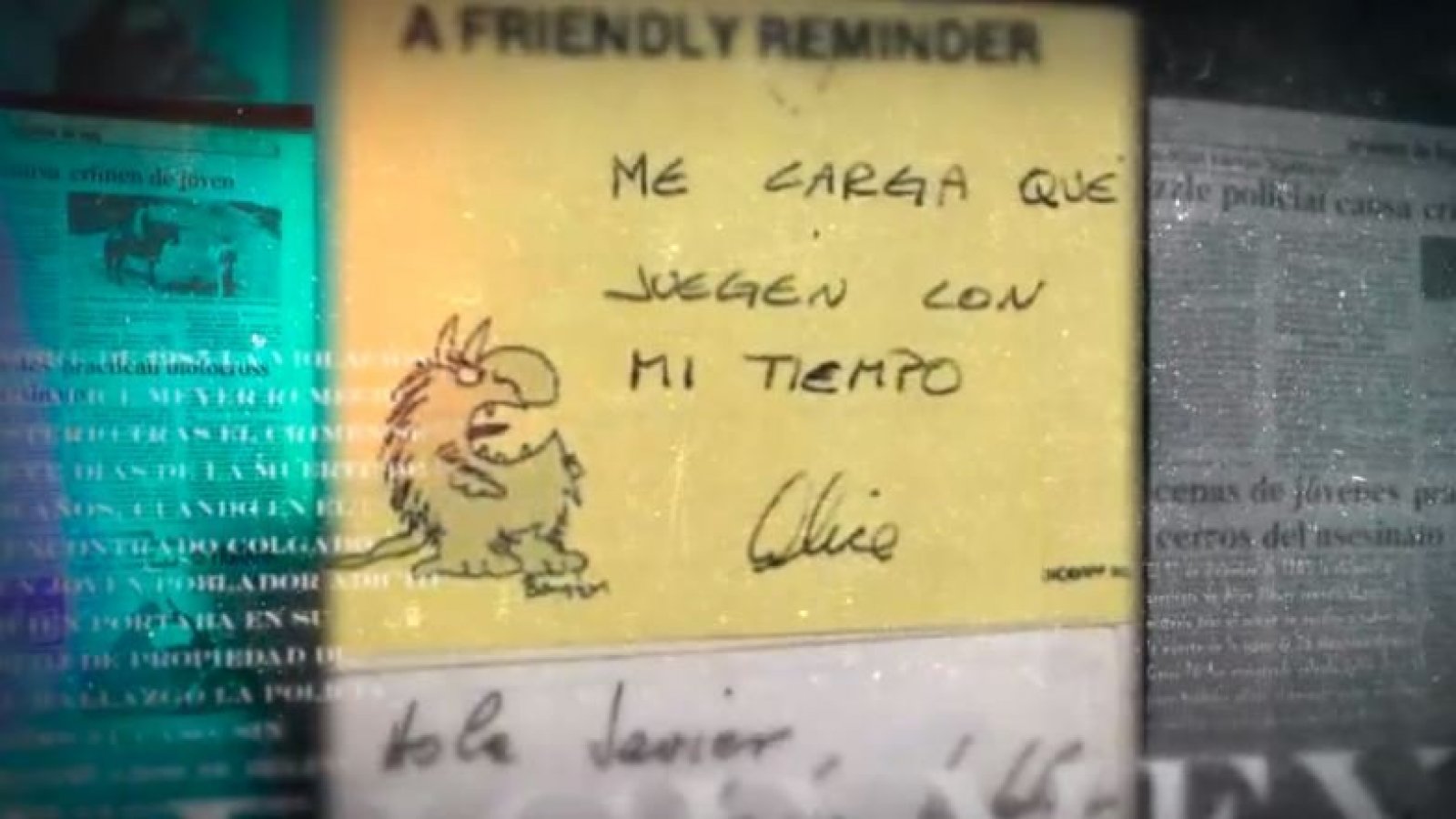 La nota que dejó Alice Meyer horas antes de su muerte
