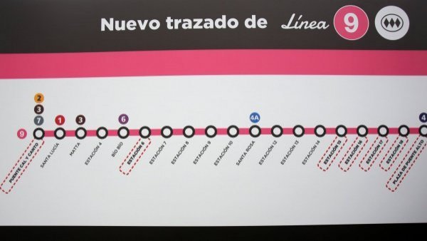 Línea 9: Metro de Santiago revela cómo será nuevo mapa con todas las estaciones
