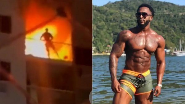 Volvió por su perro: fisicoculturista fallece tras rescatar a su familia de un incendio en Río de Janeiro
