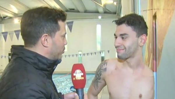 TVN en Santiago 2023: Hoy conocimos el entrenamiento de Vicente Almonacid en natación
