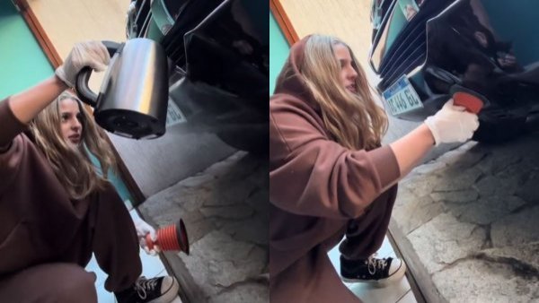 Chocó camioneta de su padre e intentó arreglarlo con truco de TikTok: no resultó