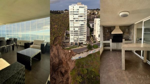 Más de $500 millones: cuánto vale un departamento en el edificio al borde del colapso por socavón en Reñaca
