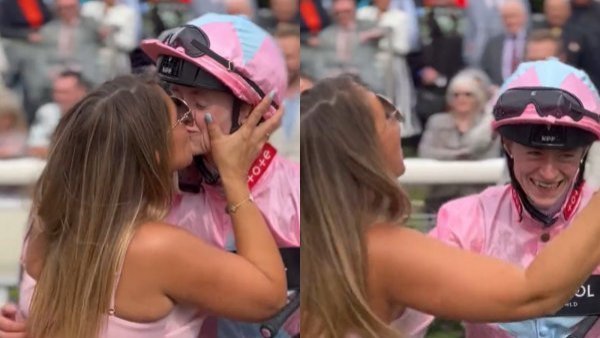 Polémico video: dueña de caballo besa a jinete con su esposo presente
