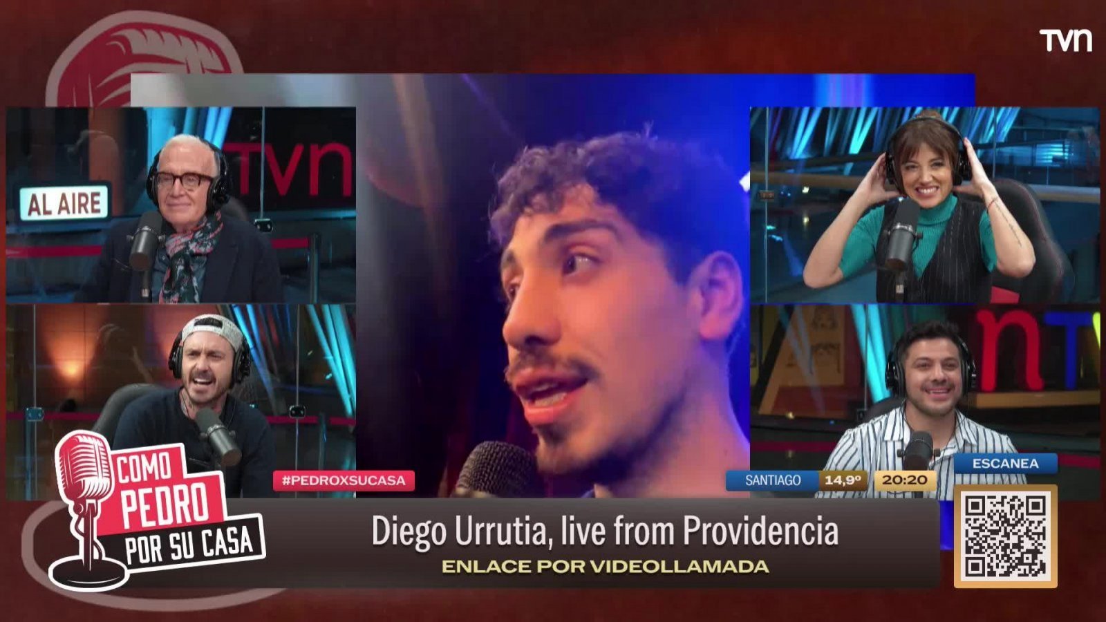¡Desde pleno show!: Diego Urrutia se contactó con "Como Pedro por su Casa"
