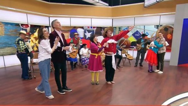 ¡Comenzamos septiembre con un hermoso pie de cueca en el "Buenos Días a Todos"!
