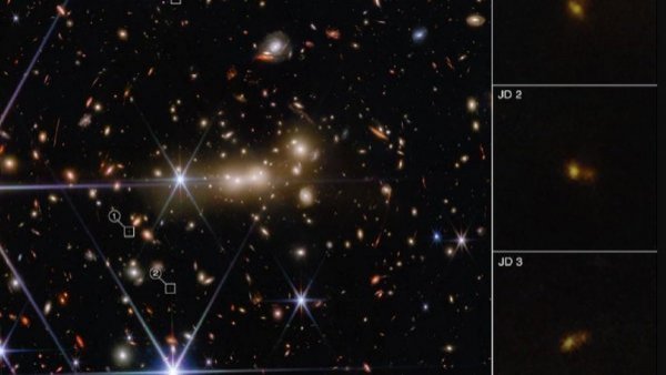 Telescopio James Webb detecta estrella en galaxia a 12.500 millones de años luz
