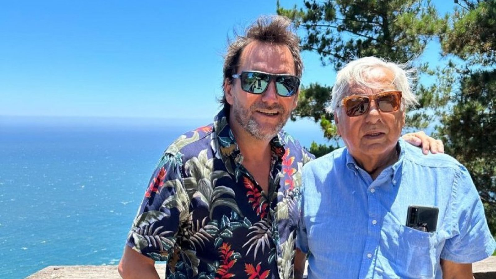Daniel Fuenzalida con su padre fallecido, Patricio Fuenzalida