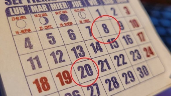 ¿Feriados el 8 y 20 de septiembre? Viene el día clave de votación