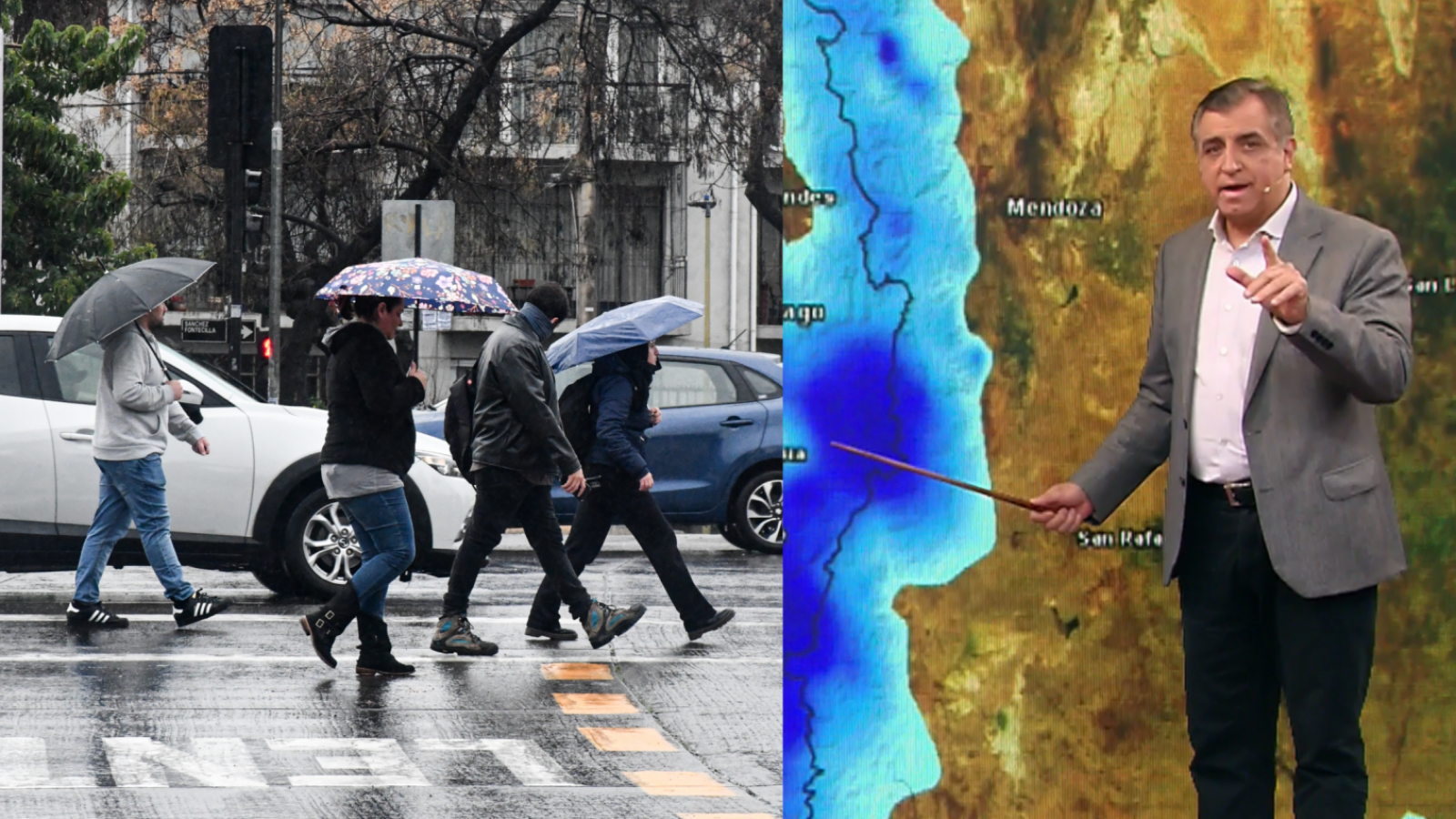 Iván Torres anunció lluvias en Santiago