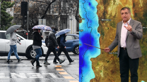 <p>Iván Torres anunció lluvias en Santiago</p>Más lluvia en Santiago: Iván Torres anuncia río atmosférico este fin de semana
