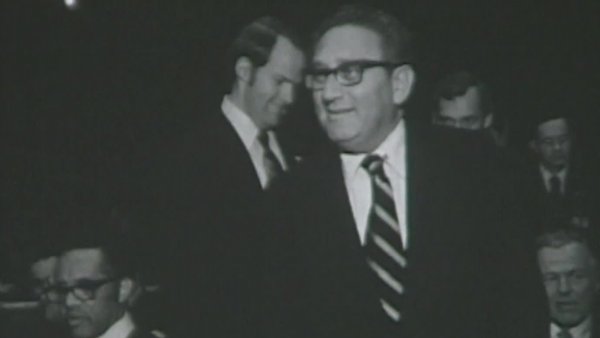 Henry Kissinger visita Chile
