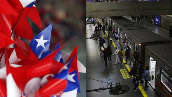 Este será el horario del Metro de Santiago para estas Fiestas Patrias
