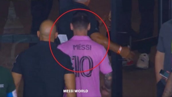 La imagen de lo que ocurrió en el estadio del Inter Miami cuando Messi salió de la cancha
