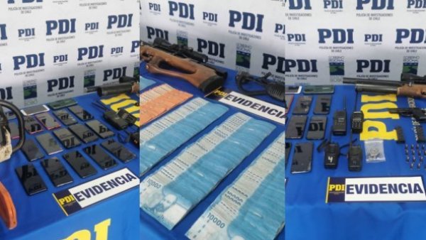 Dinero en efectivo, radios y armamentos: la incautación de PDI a la Resistencia Mapuche Lafkenche
