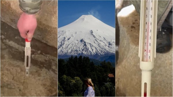 Volcán Villarrica: temperatura de aguas termales aumentan 6° en tres días
