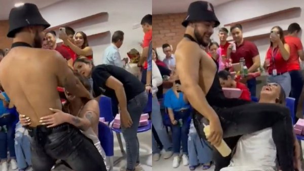 Video: Jueza es suspendida de su cargo tras participar de show erótico
