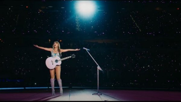 <p>Taylor Swift en su gira Eras Tour</p>