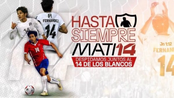 <p>Despedida de Matías Fernández</p>El 14 que conquistó América: Vive la despedida de Matías Fernández en TVN
